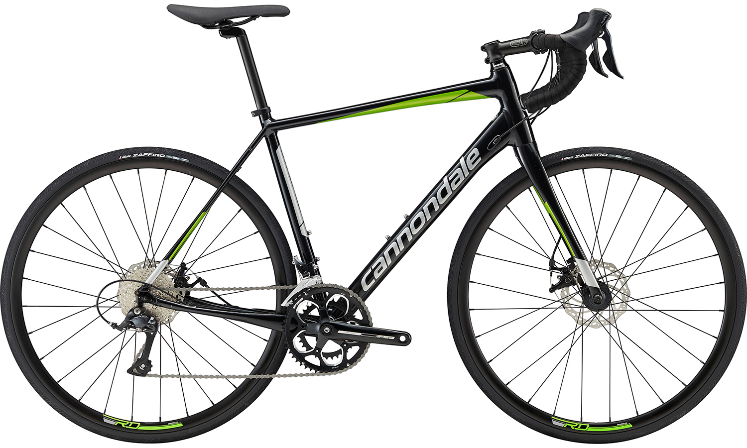 Фотографія Велосипед 28" Cannondale SYNAPSE Disc Sora (2019) 2019 Чорно-зелений